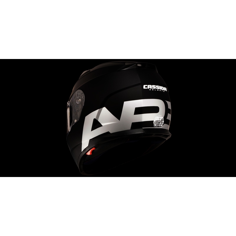 Integralny kask motocyklowy Cassida Apex Vision czarny matowy-szary odblaskowy