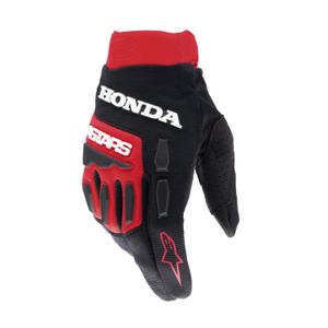 Rękawice motocrossowe Alpinestars Full Bore Honda kolekcja 2024 czerwono-czarna