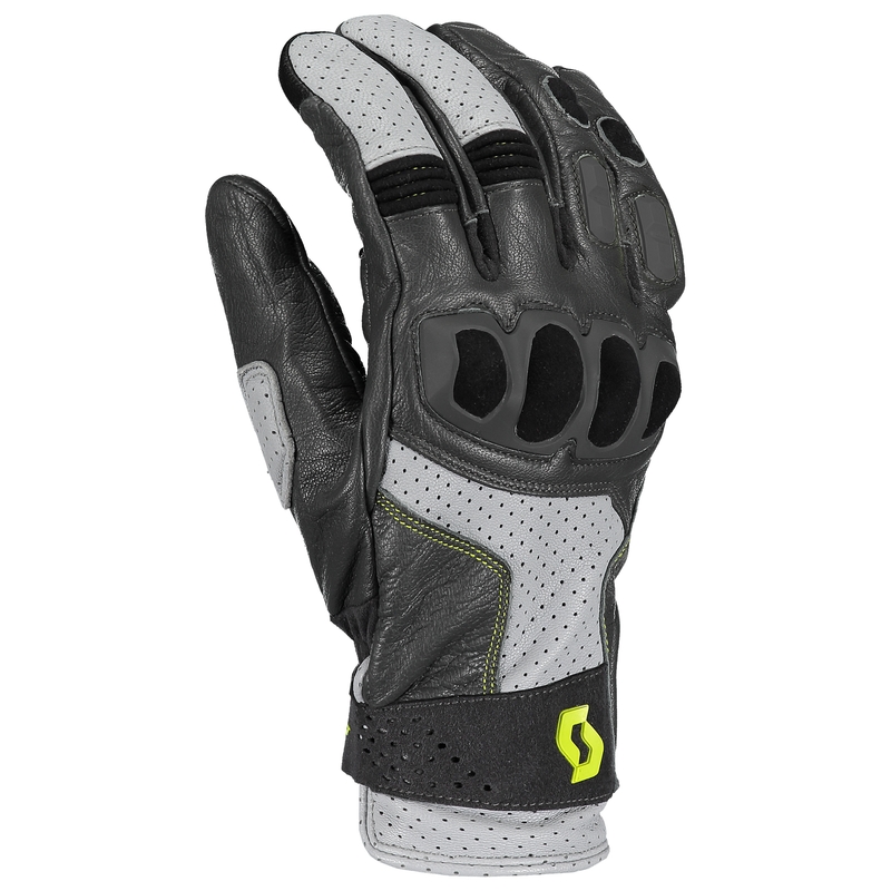 Skórzane rękawice SCOTT SPORT ADV szaro-zielone