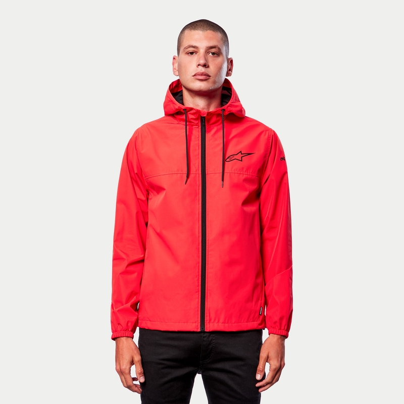 Kurtka Alpinestars Treq Windbreaker czerwona fluo-czarna