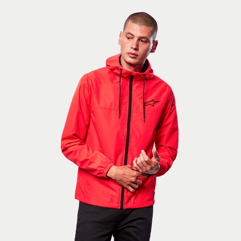 Kurtka Alpinestars Treq Windbreaker czerwona fluo-czarna
