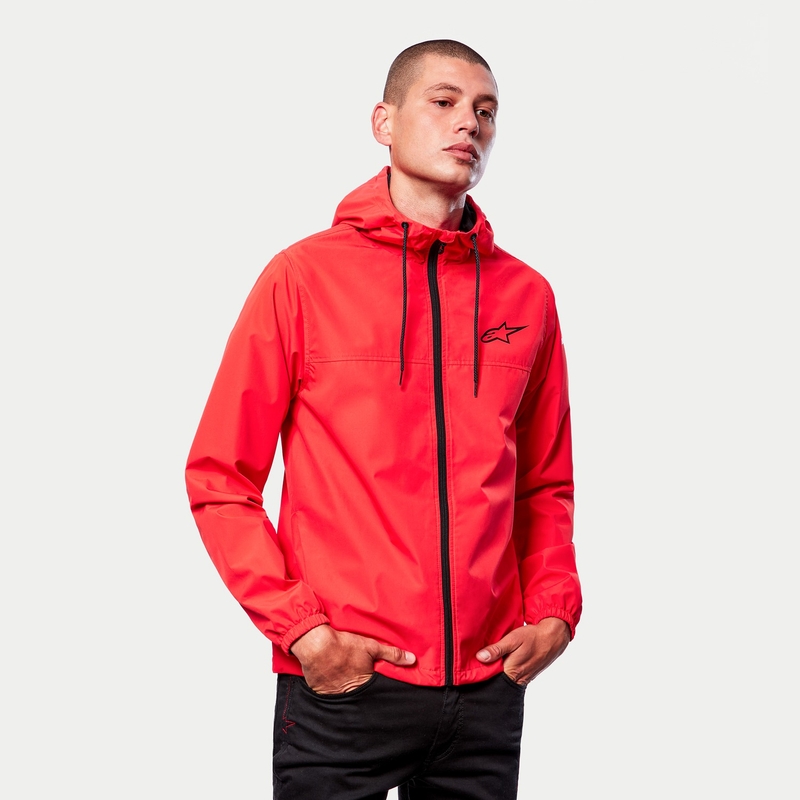 Kurtka Alpinestars Treq Windbreaker czerwona fluo-czarna