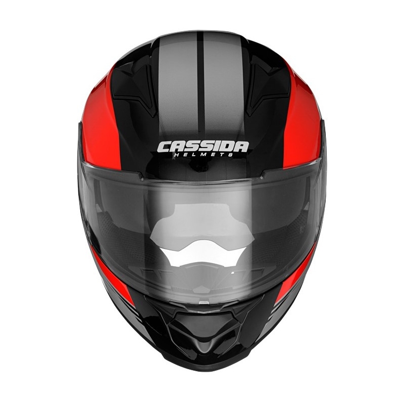 Integralny kask motocyklowy Cassida Apex Jawa - czerwono-czarno-szary