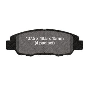 Brake pads EBC FA669/4 black