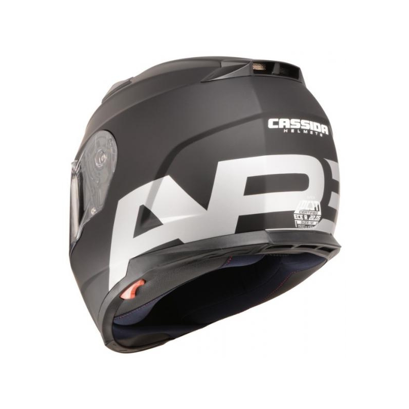 Integralny kask motocyklowy Cassida Apex Vision czarny matowy-szary odblaskowy