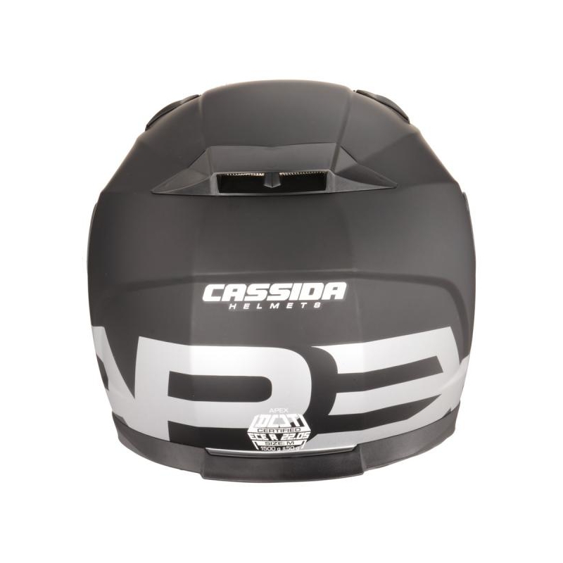 Integralny kask motocyklowy Cassida Apex Vision czarny matowy-szary odblaskowy