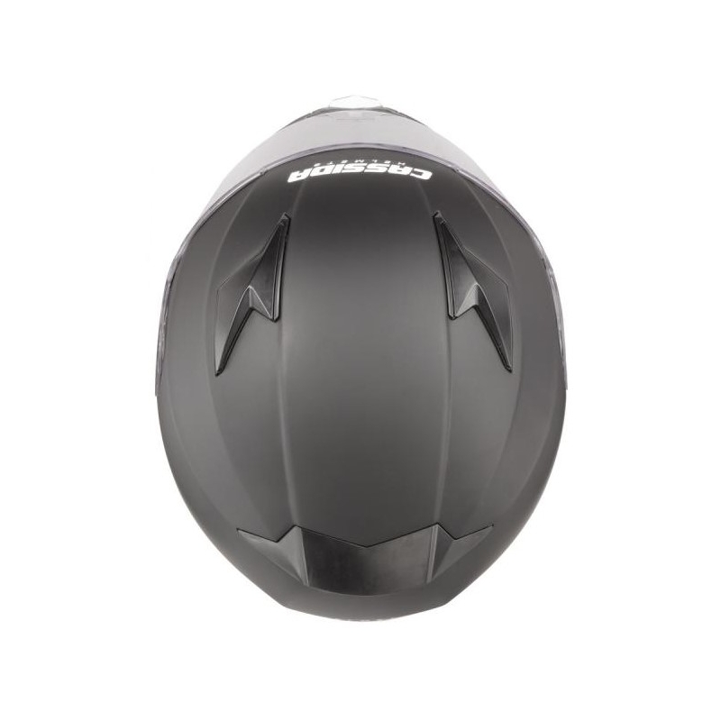 Integralny kask motocyklowy Cassida Apex Vision czarny matowy-szary odblaskowy