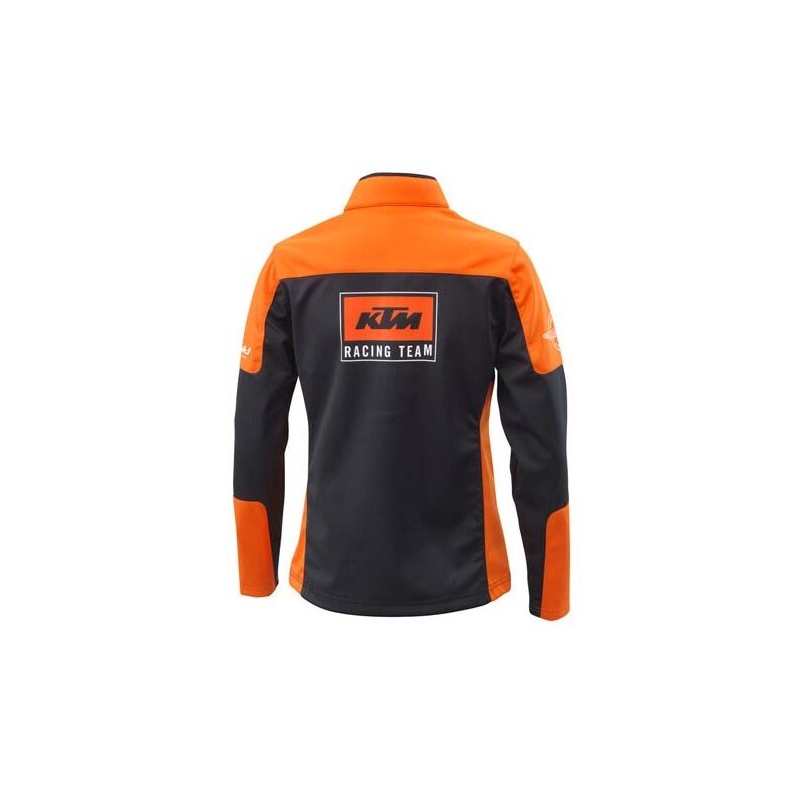 Damska kurtka softshell KTM Team czarno-pomarańczowa