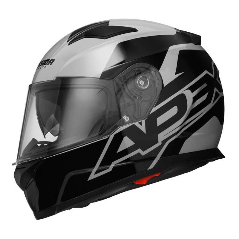 Integralny kask motocyklowy Cassida Apex Contrast szaro-czarny wyprzedaż