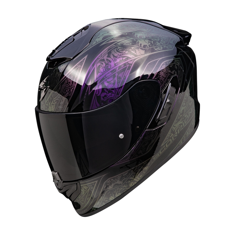Integralny kask motocyklowy Scorpion EXO-1400 EVO II Air Fantasy czarno-kameleon wyprzedaż