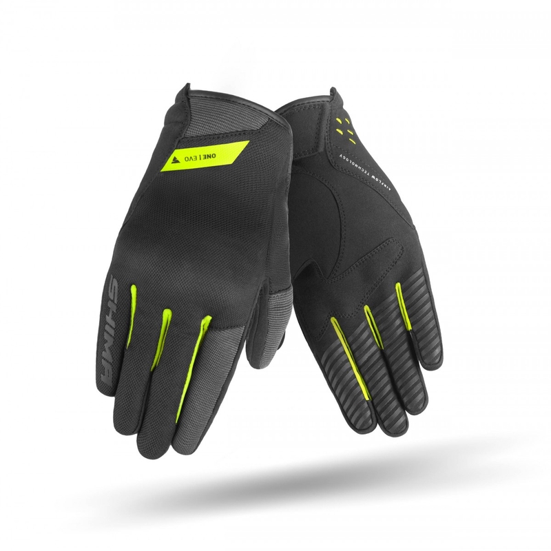 Rękawiczki motocyklowe Shima One EVO w kolorze żółtym fluo-czarnym