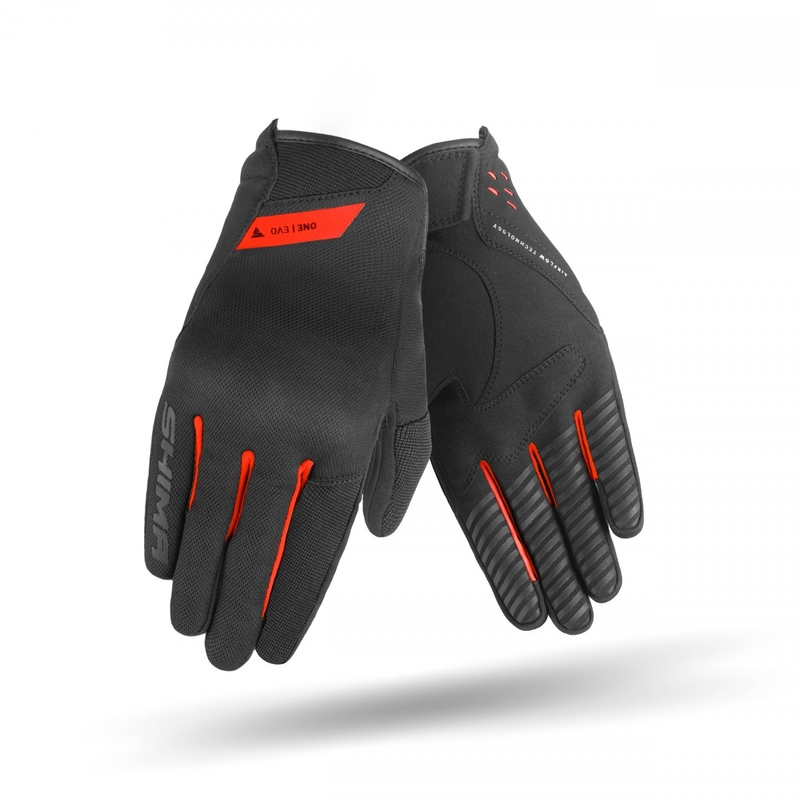 Rękawiczki motocyklowe Shima One EVO czarno-czerwone