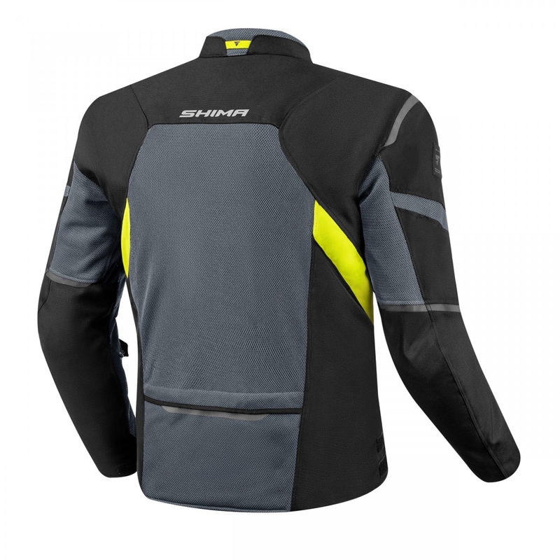 Kurtka motocyklowa Shima Rush Vent 2.0 w kolorze czarno-szaro-fluo żółtym