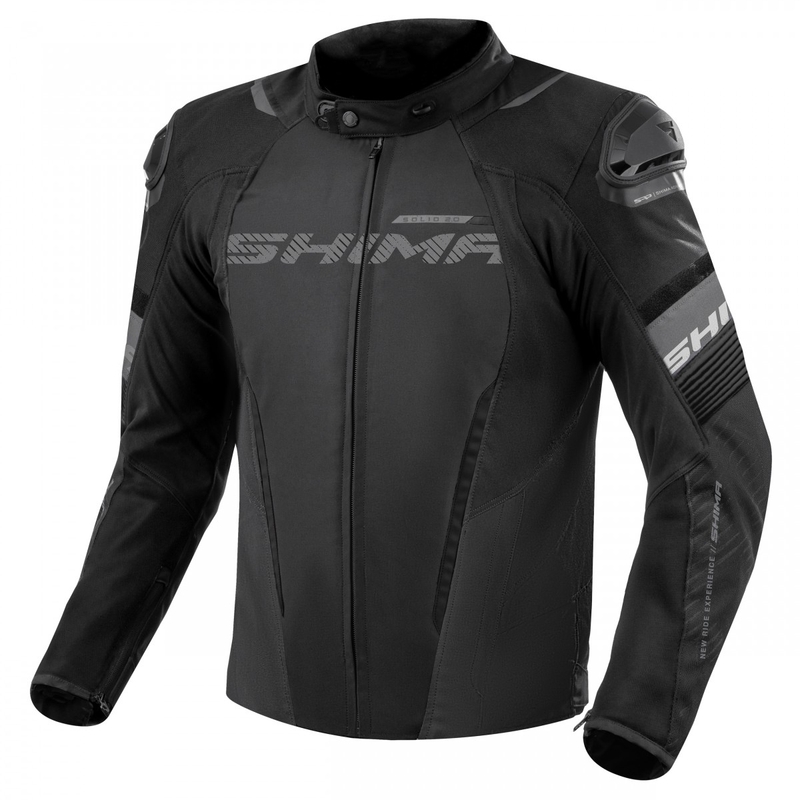 Kurtka motocyklowa Shima Solid 2.0 w kolorze czarnym