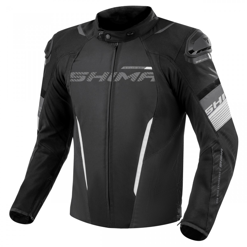 Kurtka motocyklowa Shima Solid 2.0 czarno-biała