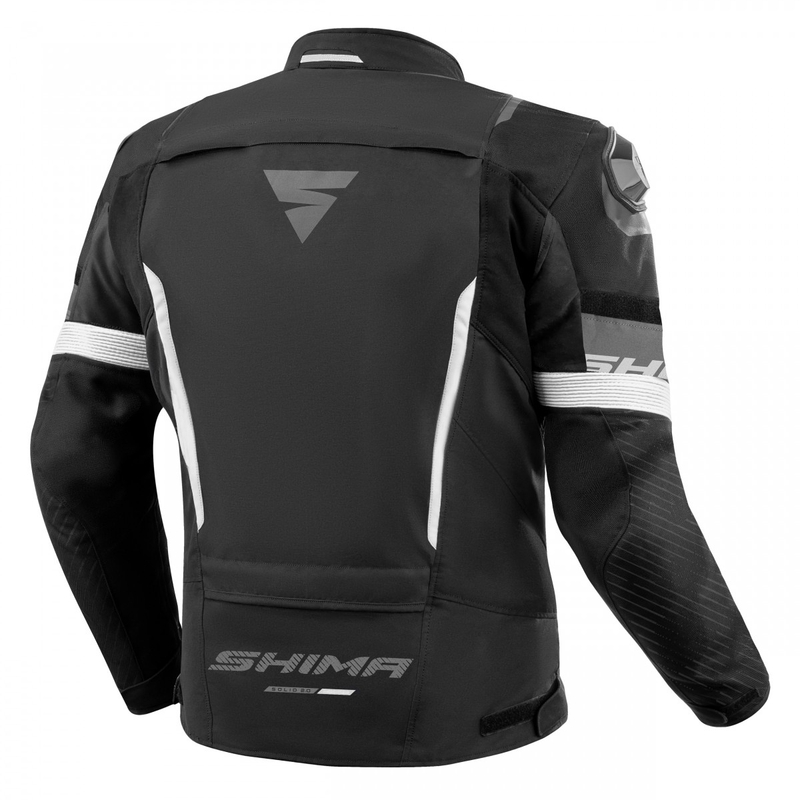 Kurtka motocyklowa Shima Solid 2.0 czarno-biała