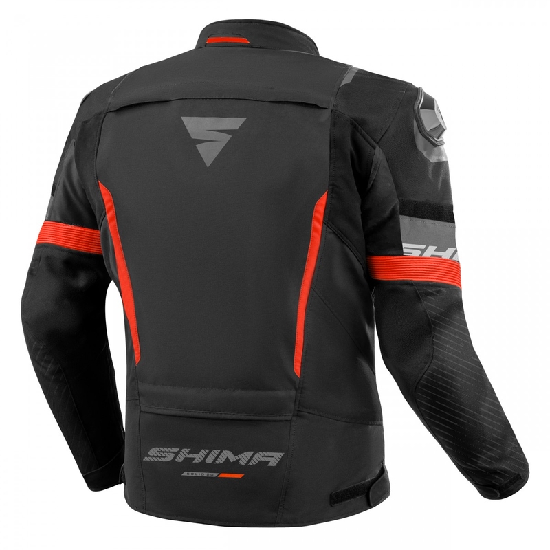Kurtka motocyklowa Shima Solid 2.0 czarno-czerwona