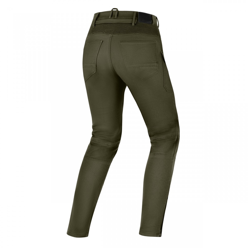 Damskie, rozszerzone spodnie motocyklowe Shima Giro 3.0 w kolorze khaki