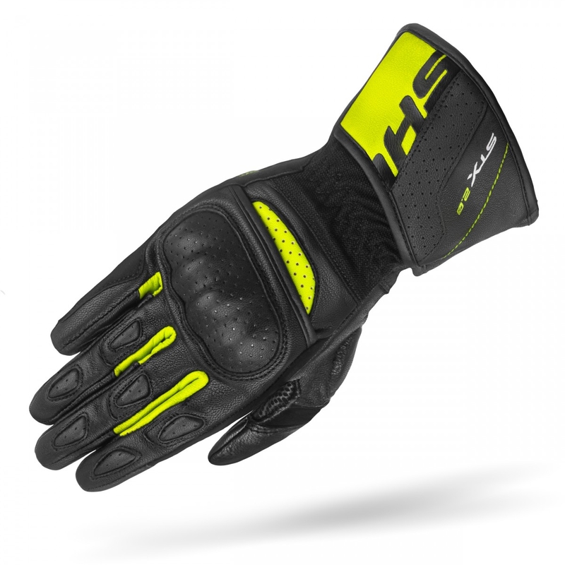 Rękawice motocyklowe Shima STX 2.0 czarno-fluo żółte