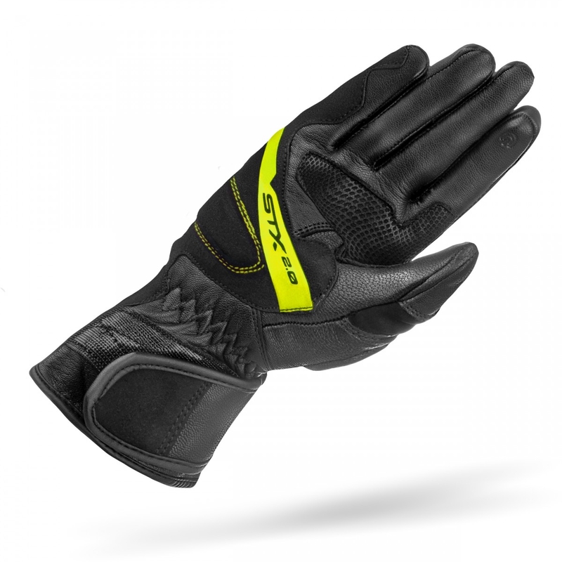 Rękawice motocyklowe Shima STX 2.0 czarno-fluo żółte