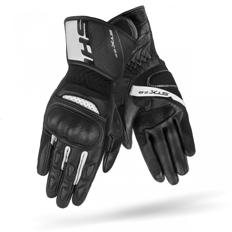 Rękawiczki motocyklowe Shima STX 2.0 czarno-białe