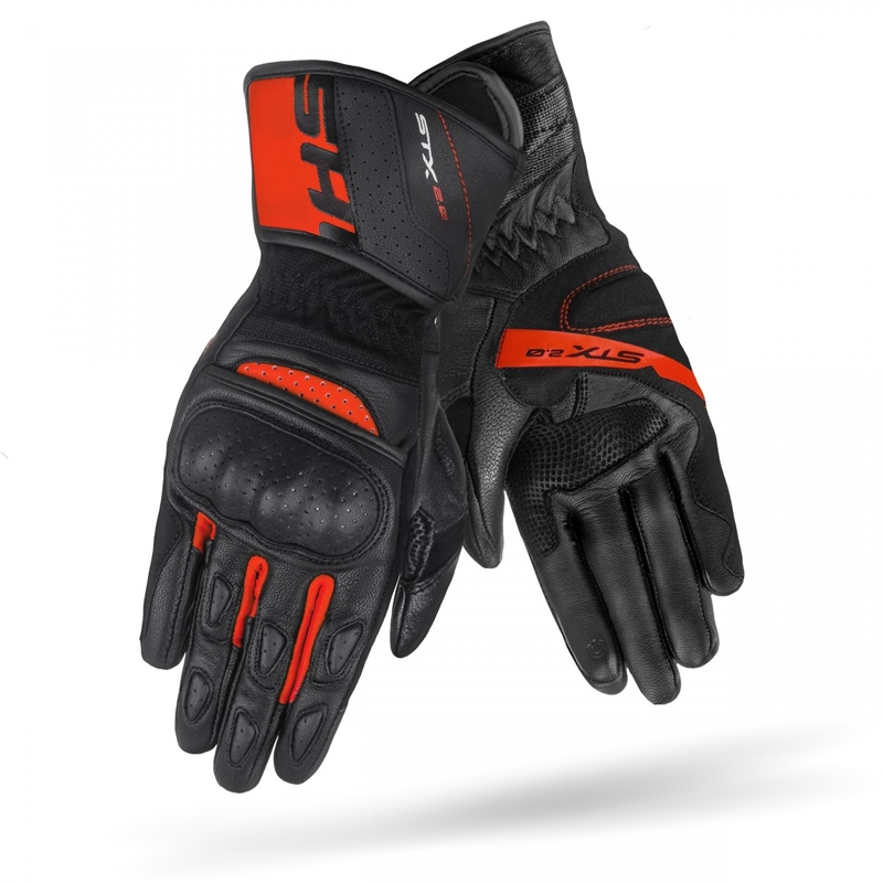 Rękawiczki motocyklowe Shima STX 2.0 czarno-czerwone