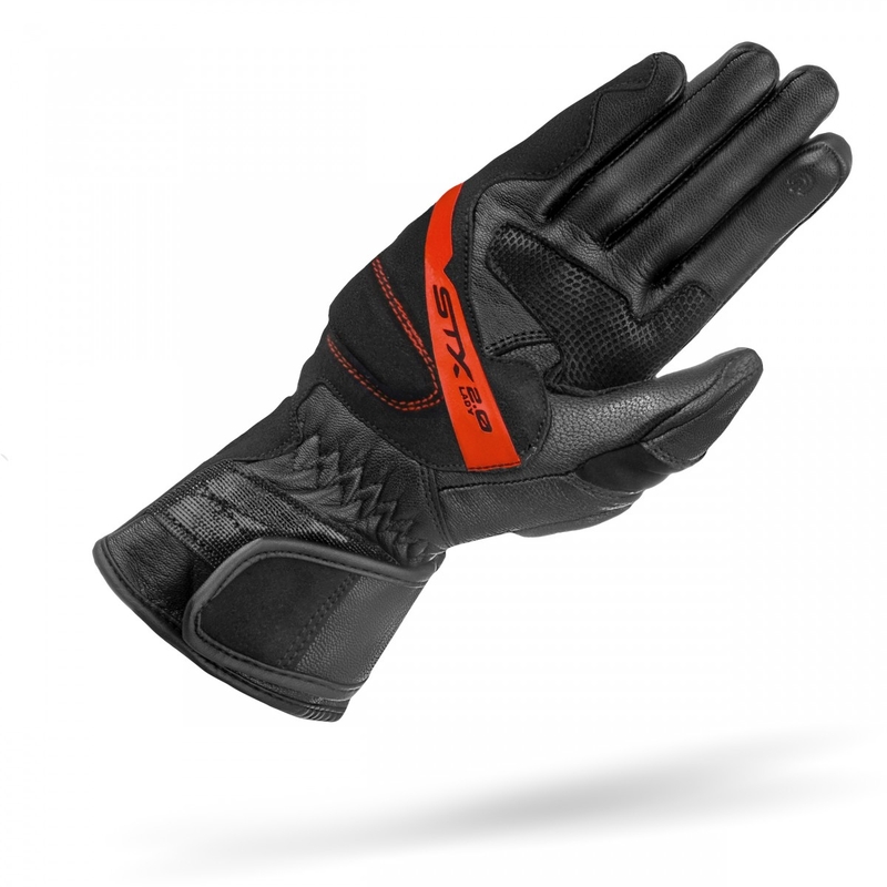 Damskie rękawiczki motocyklowe Shima STX 2.0 czarno-czerwone