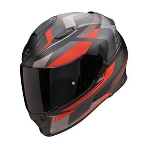 Integralny kask motocyklowy Scorpion EXO-491 Abilis czarno-szaro-czerwony