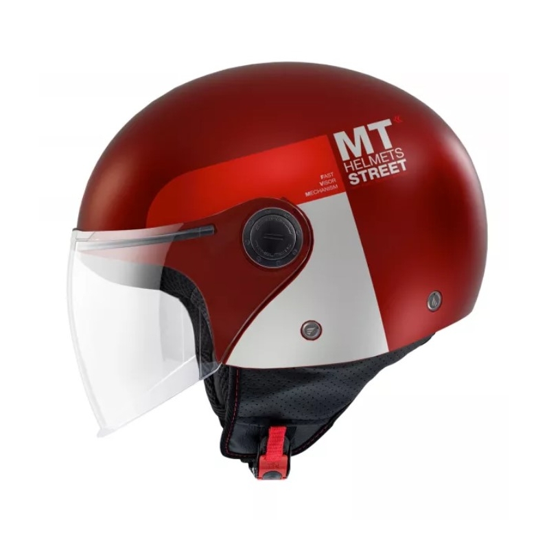 MT Street Inboard C5 Otwarty kask motocyklowy czerwony