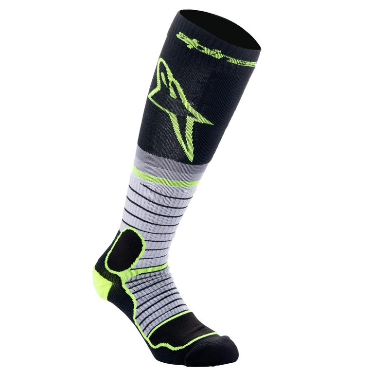 Skarpetki Alpinestars MX PRO czarno-żółte fluo-szare