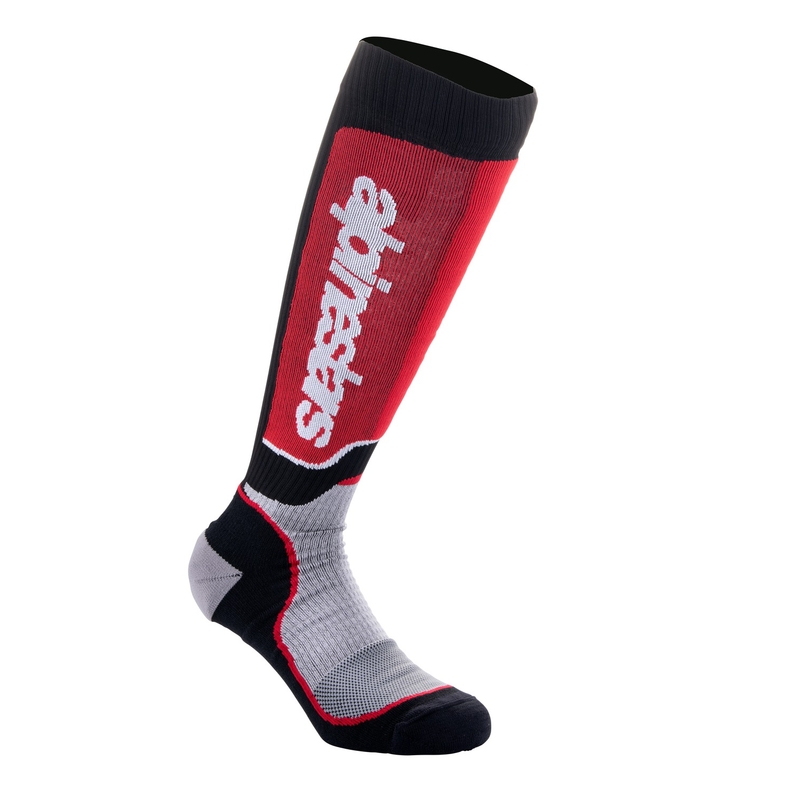 Skarpetki Alpinestars MX Plus czarno-czerwono-szare