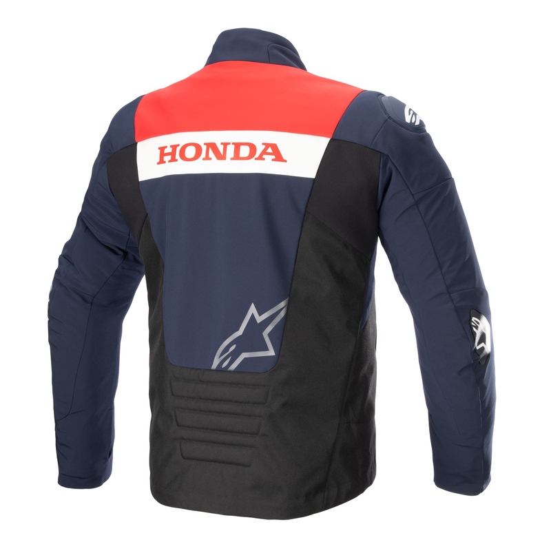 Kurtka motocyklowa Alpinestars SMX Waterproof Honda niebiesko-czarno-czerwono-biała