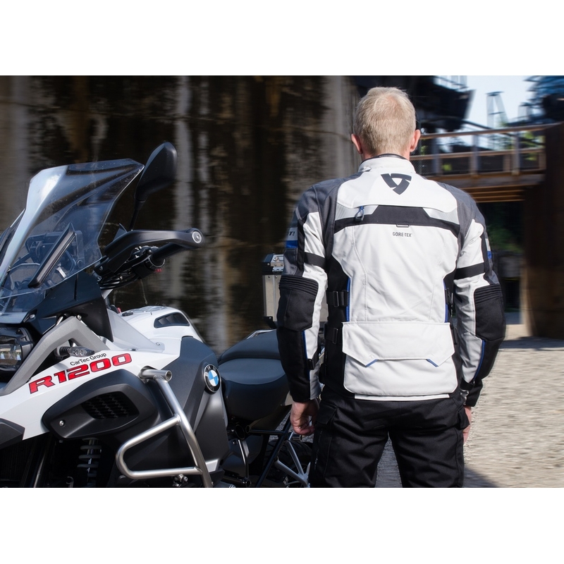 Kurtka motocyklowa Revit Defender Pro GTX szaro-niebieska wyprzedaż