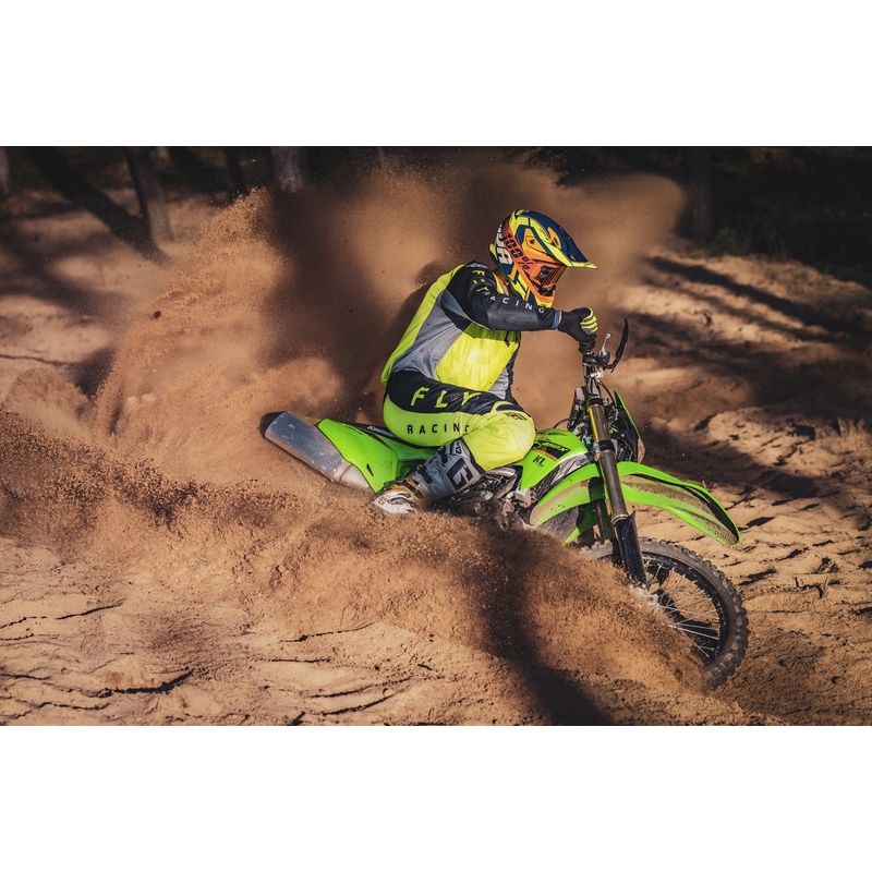 Kask motocrossowy Cassida Cross Pro 2 Contra fluo żółto-pomarańczowo-niebieski