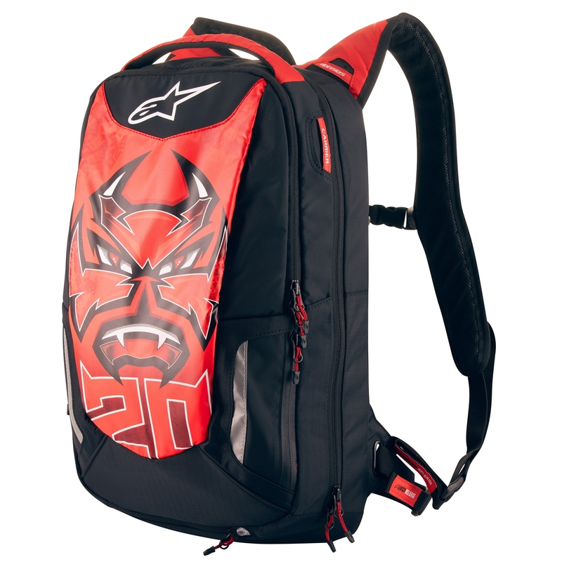 Plecak Alpinestars City Hunter FQ20 2024 czarno-czerwono-biały