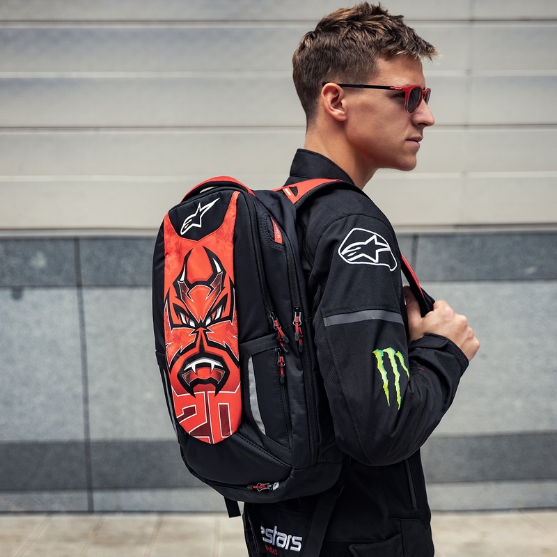 Plecak Alpinestars City Hunter FQ20 2024 czarno-czerwono-biały