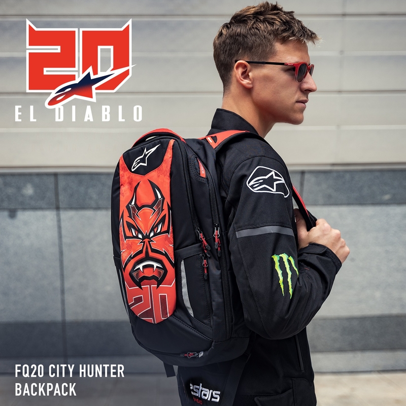 Plecak Alpinestars City Hunter FQ20 2024 czarno-czerwono-biały