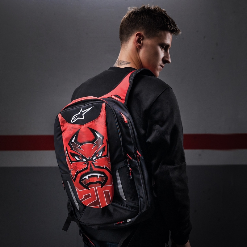 Plecak Alpinestars City Hunter FQ20 2024 czarno-czerwono-biały