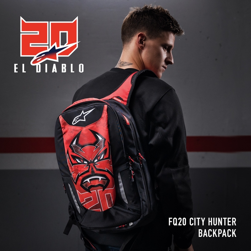 Plecak Alpinestars City Hunter FQ20 2024 czarno-czerwono-biały