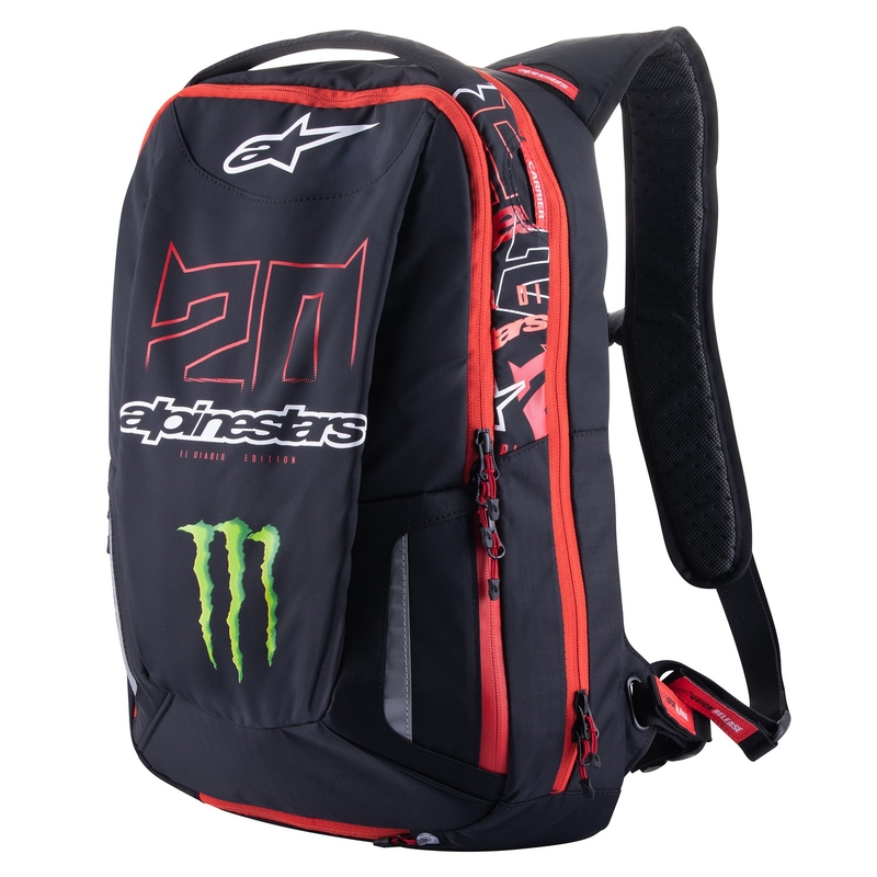 Plecak Alpinestars City Hunter Monster FQ20 czarno-czerwono-biało-zielony