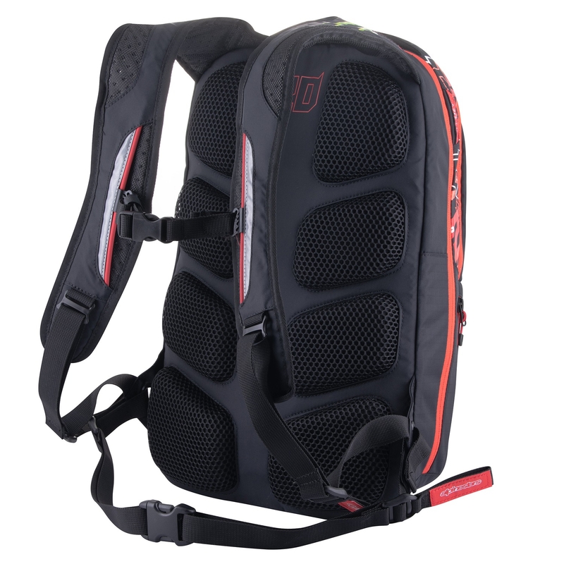 Plecak Alpinestars City Hunter Monster FQ20 czarno-czerwono-biało-zielony