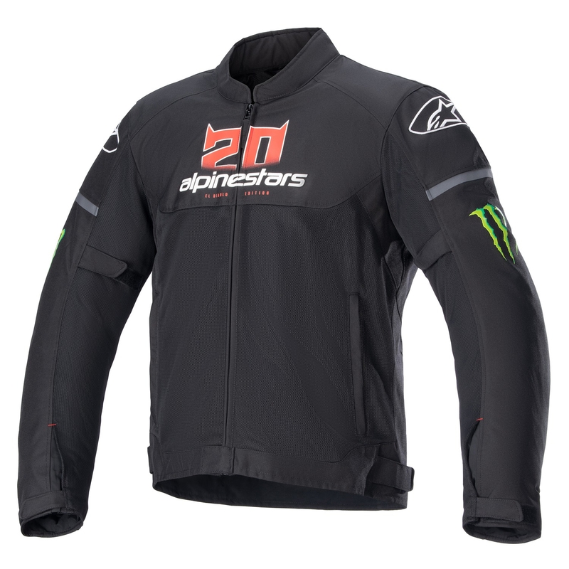 Kurtka motocyklowa Alpinestars T-SPS Air Monster FQ20 2024 Czarno-Czerwono-Biało-Zielona