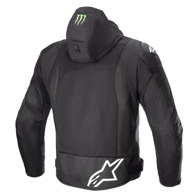 Kurtka motocyklowa Alpinestars Zaca Air Monster FQ20 w kolorze czarno-czerwono-niebieskim-biało-zielonym