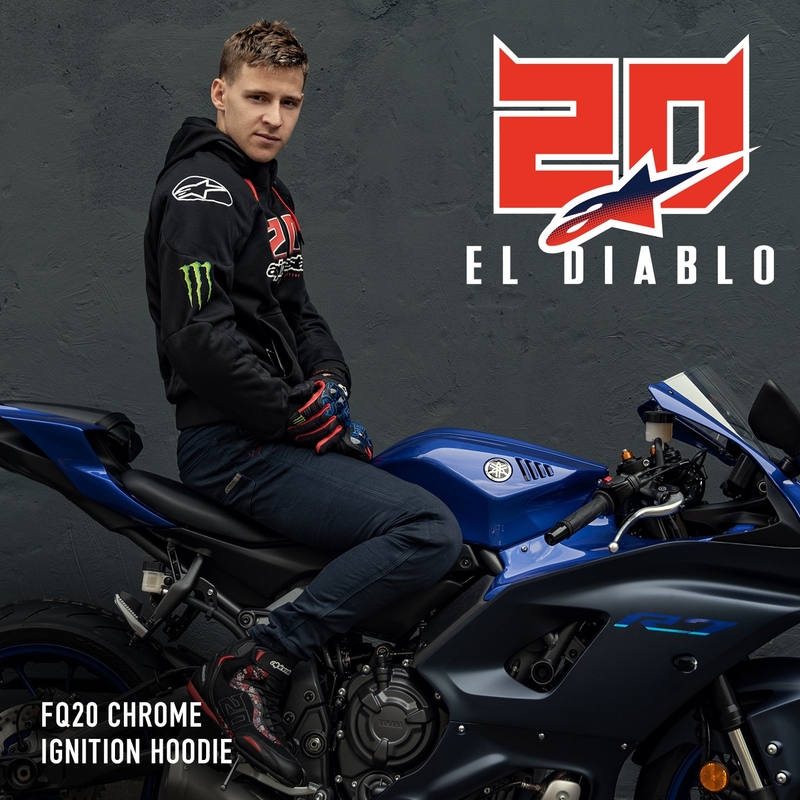 Kurtka motocyklowa Alpinestars Chrome Ignition Monster FQ20 w kolorze czarno-czerwono-biało-zielonym