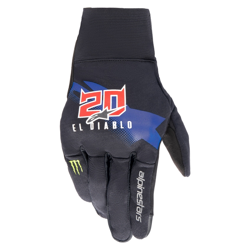 Rękawiczki motocyklowe Alpinestars Reef Monster FQ20 czarno-czerwono-niebiesko-biało-zielone