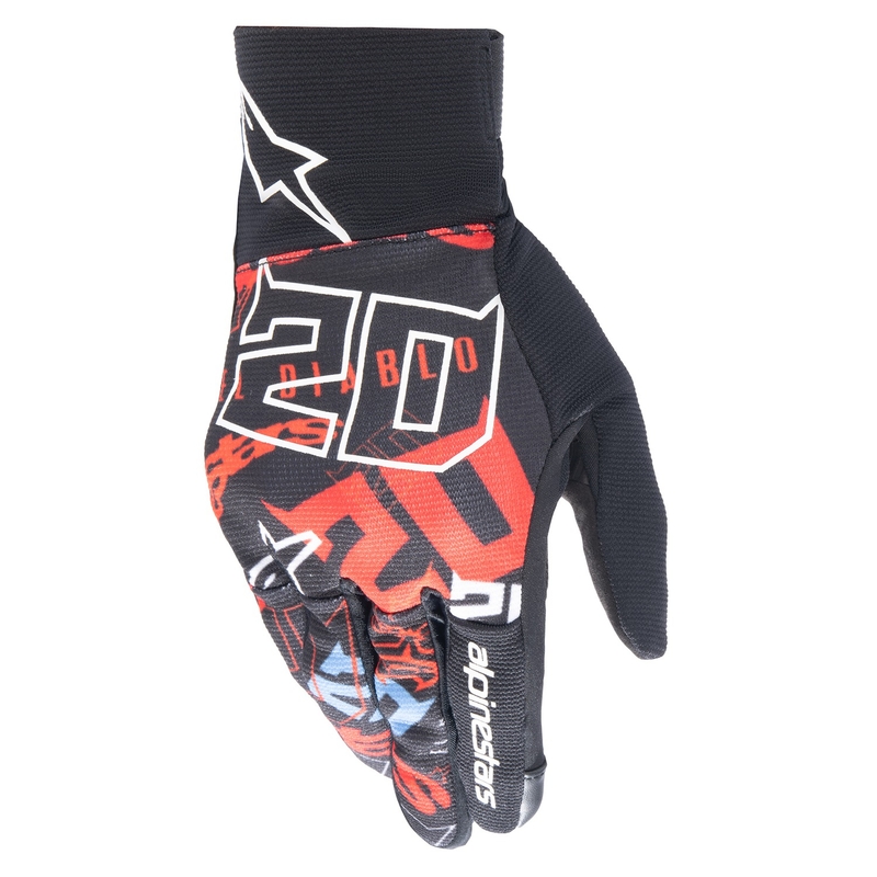 Rękawiczki motocyklowe Alpinestars Reef FQ20 czarno-czerwono-niebiesko-białe