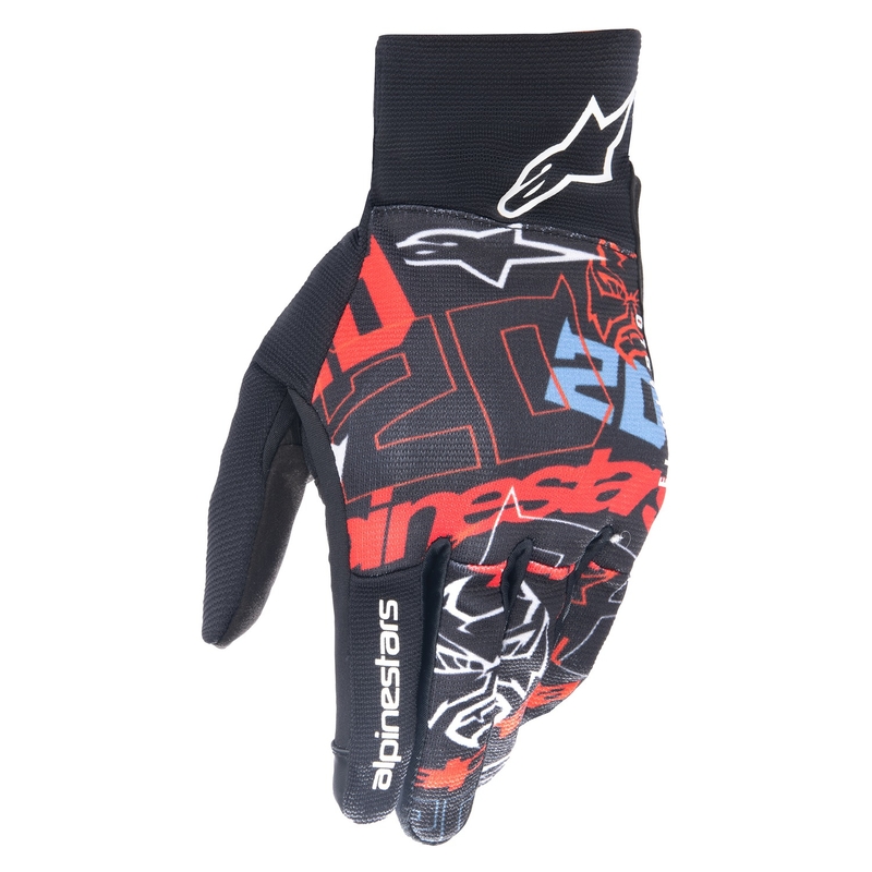 Rękawiczki motocyklowe Alpinestars Reef FQ20 czarno-czerwono-niebiesko-białe