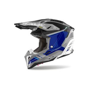 Kask Motocrossowy Airoh Aviator 3 Sabre 2024 Błyszczący Niebieski
