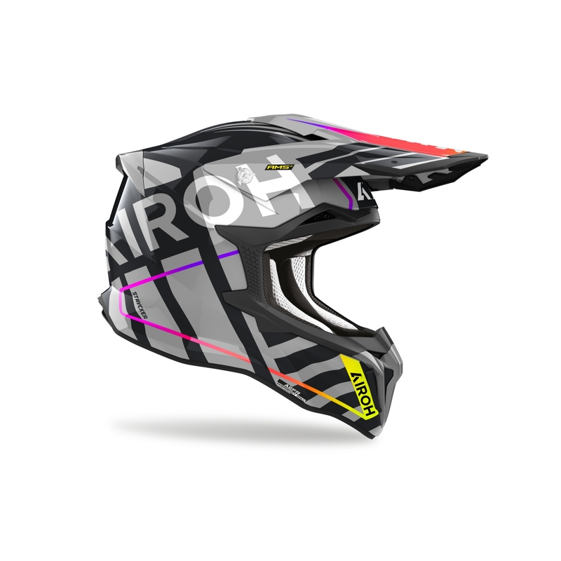 Kask motocrossowy Airoh Strycker Brave 2024 błyszczący szary wyprzedaż