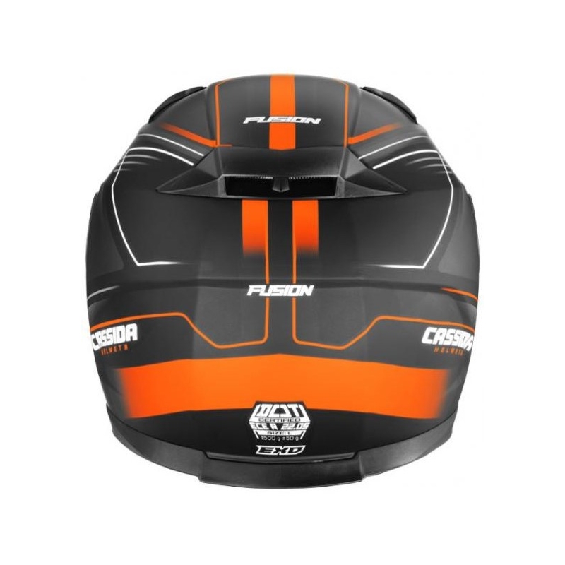 Integralny kask motocyklowy Cassida Apex Fusion czarno-pomarańczowo-biały wyprzedaż